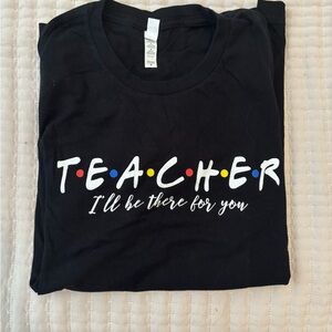 Bella Canvas Black 'Teacher' Shirt